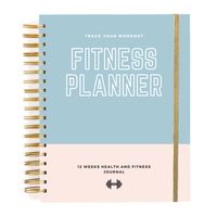Agenda personnalisé en spirale rose, Journal de Fitness pour femmes, agenda pour la perte de poids