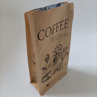 Sachet d'emballage de café refermable, imprimé en héliogravure, laminé en feuille noire, résistant à l'humidité, pour recyclage des emballages usagés
