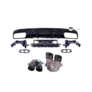 Difusor trasero W205s C43 estilo sedán AMG con punta de escape para <span class=keywords><strong>Mercedes</strong></span> Benz Clase <span class=keywords><strong>C</strong></span> 2015 2017 2018 2019 - Product Image 1