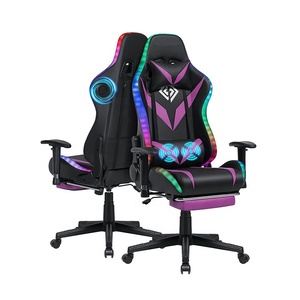 Reposacabezas ajustable popular japonés soporte Lumbar masaje LED Sillas De Escritorio Gamer Pro sillas de juego blancas Compre 1 y obtenga GRATIS - Product Image 6