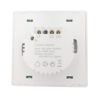 Interrupteur intelligent Tuya 2,4 GHz pour rideaux, compatible avec Alexa et Google Home, contrôle vocal et via application électrique
