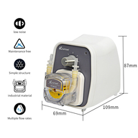Kamoer KCP-D pompe péristaltique réglable 24V dc faible débit 50-100 ml/min petite pompe de dosage de liquide de laboratoire