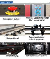 Impresora Automática de Sublimación Rollo a Rollo de Alto Rendimiento 1.6m XP600 1 Cabezal CMYK Kit de Transferencia Térmica FX-1600H 21m²/h