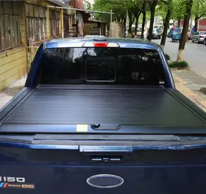 Cubierta retráctil para cama de camioneta, persiana de persiana, para Ranger Hilux Revo tundra F150 Ram Triton, 4x4