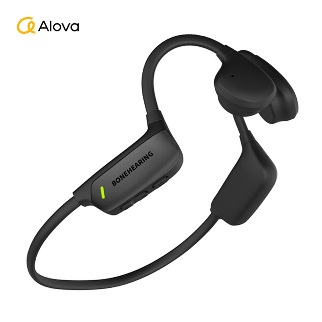 ALOVA Open Ear Wireless Rechargeable Earphone Bluetooth Headphone IPX5 Assistive Listening Bone Conduction Hearing Aids