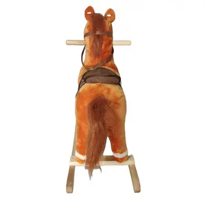 クリエイティブ漫画ぬいぐるみ乗馬おもちゃ装飾木製ロッキングホース子供用ギフト