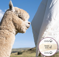 Edredones de Alpaca Cálidos de Alta Calidad, Transpirables y Ligeros, Rellenos 100% Lana de Alpaca, Tamaño King, Tejido de Algodón Orgánico Amigable con la Piel