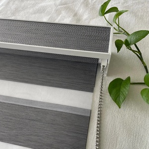 Blackout <span class=keywords><strong>Zebra</strong></span> Rèm màn màn Combi Shades vải lanh <span class=keywords><strong>Zebra</strong></span> rèm cửa sổ - Product Image 4