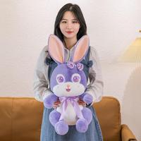 Jouet en peluche de lapin super doux étreignant violet grand oeil longue oreille en peluche lapin lapin jouet décoration de pâques cadeaux pour enfants