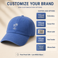 Premium puur katoenen baseballcap unisex heren dames custom logo borduurwerk duurzaam comfortabel outdoor dagelijks populaire trendy groothandel