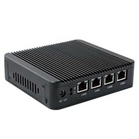 Mini boîtier PC de bureau Intel J1900 CPU intégré conception sans ventilateur 2 * MINI-PCIE 4 * ordinateur industriel LAN