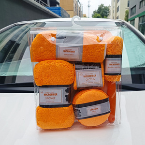 Kit de lavage de voiture en microfibre, ensemble de 9 pièces, outils de nettoyage sans rayures pour le detailing et l'entretien des véhicules - Product Image 2