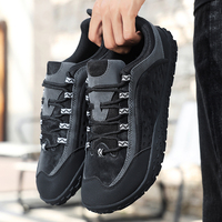 Chaussures de travail et de sécurité pour hommes, randonnée et trekking en plein air, bottes de randonnée, baskets, bout large, cuir microfibre