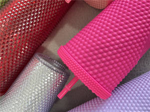 Tazas holográficas de 24oz de purpurina <span class=keywords><strong>Durian</strong></span>, tazas con tachuelas frías iridiscentes, láser mate que brillan en la oscuridad - Product Image 3