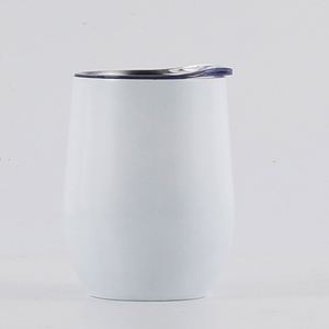 304 Food Safe Stainless Steel Interior Wine Glass Tumbler <b>Reusable</b> Eco Friendly <b>Cup</b> for Restaurant Home Use ASM09 - Product Image 3