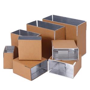 Aangepaste Koude Ketting Transport Kartonnen Container Kraft Verpakking Bevroren Voedsel Thermische Folie Geïsoleerde Verzending Mailer Dozen Reliëf - Product Image 5