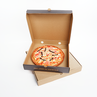 Personalización al por Mayor de Cajas de Pizza de Papel Corrugado Ecológico de Alta Calidad con Logotipos, Diseño Plegable con Relieve