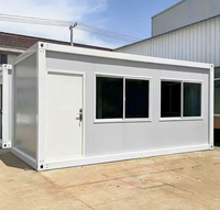 Maison conteneur modulaire pliable en Z et en X, portable, étanche, démontable, construction en acier, pour dortoir, villa, mini-maison