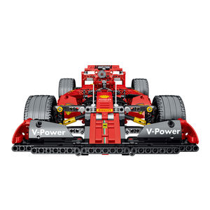 Mork 023005-<span class=keywords><strong>1</strong></span> de la ciudad de Super velocidad Champions <span class=keywords><strong>1</strong></span>/10 rojo de coche de carreras de Fórmula de bloques de construcción ladrillos juguetes de bricolaje con 1255 piezas - Product Image 4