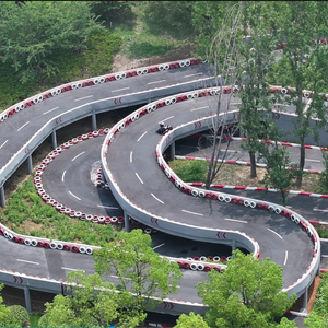 Conception Personnalisée et Professionnelle de Piste de Karting à Double Niveau pour Utilisation Commerciale Intérieure et Extérieure Planification de Piste de Drift et Agencement d'Obstacles - Product Image 1