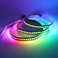 Светодиодная лента 5050 RGB, 5В, IC WS2812B, 144 светодиода/м, Epistar, 12мм, голосовое управление, USB