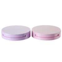 Boîtier cosmétique rond vide en ABS D74*H16.5mm avec miroir pour fard à joues et poudre compacte