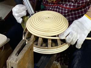 XR ODM/OEM prezzo di fabbrica rotondo naturale Indonesia Rattan fermentazione pane <span class=keywords><strong>in</strong></span> vimini ciotola di pasta cesto di prova con fodera di <span class=keywords><strong>stoffa</strong></span> - Product Image 2