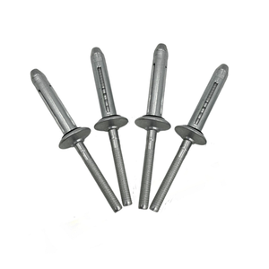 Remaches de <span class=keywords><strong>Trebol</strong></span> Bulbex negros de aluminio completo, remaches ciegos POP de tipo dividido triple con cabeza de Brida Grande 5/32 3/16 - Product Image 6