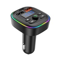 Tragbarer Auto-MP3-Musikplayer mit Schnell-USB-Ladegerät FM-Transmitter Bluetooth Freisprecheinrichtung Radio-Tuner Kombination