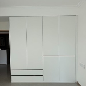 <span class=keywords><strong>Armadio</strong></span> Moderno Personalizzabile Fai-da-te in Legno Massello Bianco, Estensibile e Assemblabile, per Camera da Letto e Soggiorno - Product Image 1
