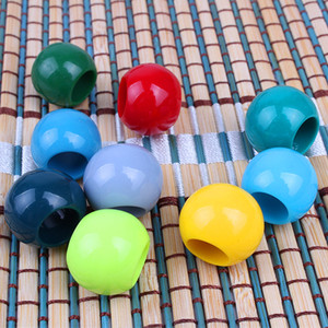 Perline <span class=keywords><strong>per</strong></span> Accessori <span class=keywords><strong>Capelli</strong></span> Trasparenti Bianche Rotonde in Legno/Metallo/<span class=keywords><strong>Cotone</strong></span> 2cm <span class=keywords><strong>per</strong></span> DIY Locs e Trecce - Product Image 2