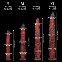 Vente en gros d'usine : Godemiché monstre en silicone souple, forme tentacule fantaisie, texturé en spirale, jouet pour adultes BDSM, fournisseur en gros