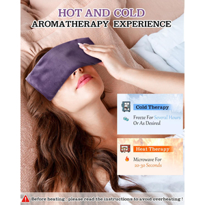 Máscara de Ojos con Peso para Dormir, Yoga, Spa, Meditación, Almohada de Ojos con Lavanda, Calentada para Aliviar Dolores de Cabeza, Sinusitis y Ojos Secos, Máscara de Calor Húmedo - Product Image 3
