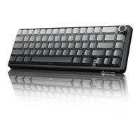 Clavier mécanique sans fil Attack Shark X66 avec touches PBT imprimées latéralement, triple mode, fixation Gasket, 60 %, RGB, pour le gaming