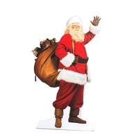 Standee publicitaire en carton découpé sur mesure grand format pour Noël, présentoir de sol en carton pour films