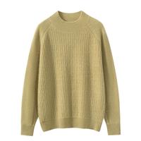 Pull-over col rond pour femme en cachemire 100% tricoté sur mesure, décontracté, de luxe, pour l'automne, vente en gros