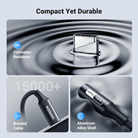 UGREEN Adaptateur audio DAC HiFi USB C vers 3.5mm Type C vers casque Aux Jack Dongle 24bit/96kHz Adaptateur tressé en nylon pour Samsung