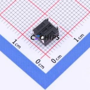TSD001B04326A Tactile Switch Through hole Component (THT)-4P,6x6mm Switch Round Button 2.6N Through Hole 6mm - Product Image 2