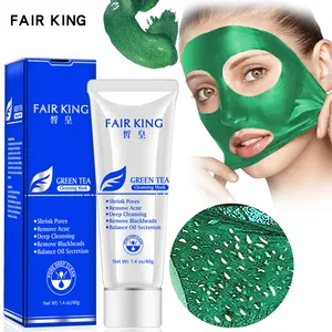 Tè verde rimozione di punti neri trattamento dell'acne naso controllo dell'olio fango pori striscia maschera crema sbiancante Peel off maschera naso Peel