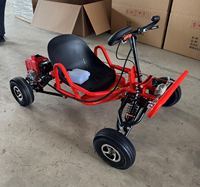 Go Kart Deportivo para Adultos y Adolescentes, con Tracción de Cadena, Motor de Gasolina de 4 Tiempos, para Parques de Diversiones