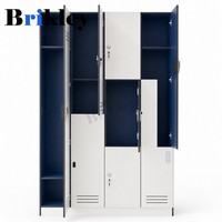 Casier de gym Brikley HPL, étanche, ignifuge, avec serrure électronique pour salle de sport scolaire