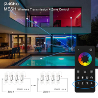 C303W IP68 impermeable WIFI 4 zonas malla RGB sincronización Tuya Smart Dimmer Control remoto piscina decoración proyecto controlador
