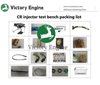 CR 1016 diesel Common Rail inyector de combustible banco de pruebas con accesorios completos impresora