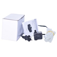 Pompe d'aquarium submersible ultra-silencieuse 300L/H 3W en plastique écologique avec quatre lumières LED latérales et filtre AL-226