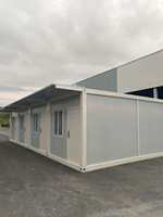 Maisons conteneurs portables à deux étages de haute qualité, 20 pieds, 40 pieds, maisons modulaires préfabriquées, design moderne, hôtel, école