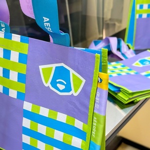 Tùy Chỉnh Thân Thiện Với Môi Bền Công Suất Lớn Dệt Túi Xách Pp Nhiều Lớp Túi Quà Tặng Cho Giày Quần Áo Vật Nuôi Vớ Biểu Tượng Tùy Chỉnh - Product Image 2