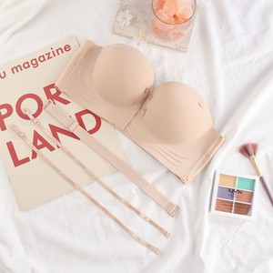 <span class=keywords><strong>Soutien</strong></span>-<span class=keywords><strong>gorge</strong></span> <span class=keywords><strong>sans</strong></span> bretelles à fermeture avant pour femmes, <span class=keywords><strong>bandeau</strong></span> <span class=keywords><strong>sans</strong></span> couture antidérapant, push-up pour petite poitrine, antidérapant, invisible - Product Image 3