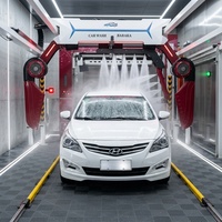 Kalınlaştırılmış Metal Gövdeli Yıkama İstasyonu Otomatik 360 Tam Otomatik Araba Yıkama Makinesi 360 Self Servis Araba Yıkama
