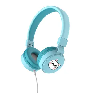 Stereo kabelgebundene faltbare OEM farbige marken-Über-Ohr-headset niedliche kopfhörer für mädchen 85dB begrenzt kinder kinder-kopfhörer