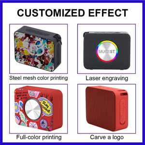 ลำโพงพกพาแบบไร้สาย 5.3 นิ้ว กันน้ำ พร้อมไฟแฟลช LED RGB ใช้พลังงานแบตเตอรี่ รองรับ USB สำหรับเล่นเพลงกลางแจ้งแบบแฮนด์ฟรี - Product Image 5